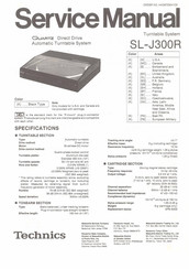 Technics SL-J300R Service Manual