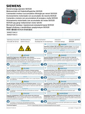 Siemens SEO520 Operating Instructions Manual