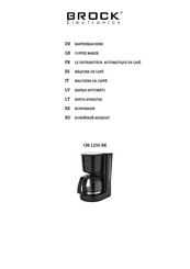 Brock CM 1250 BK Manual