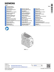 Siemens SIRIUS 3RV2 3 Series Original Operating Instructions