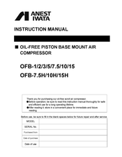 Anest Iwata OFB-1 Instruction Manual
