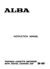 Alba DR-160 Instruction Manual
