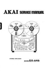 Akai GX-646 Service Manual