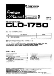 Pioneer CLD-1750 Service Manual