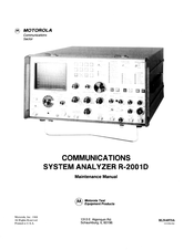 Motorola R-20010 Maintenance Manual