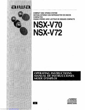 Aiwa NSX-V72 Operating Instructions Manual