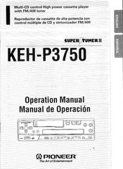 Pioneer KEH-P3750 Operation Manual