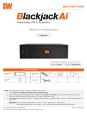 Digital Watchdog Blackjack Ai DW-BJAiASL Quick Start Manual