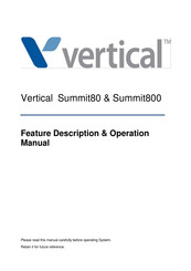 Vertical Summit80 Manual