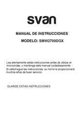 Svan SMW2700DGX Instruction Manual