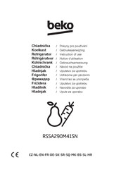 Beko RSSA290M41SN Instructions For Use Manual