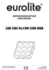 EuroLite LED CBC-9x15W COB RGB User Manual