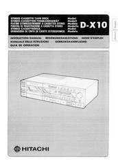 Hitachi D-X10 Instruction Manual