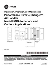 Trane Performance Climate Changer UCCA Series Installation, Operation And Maintenance Manual