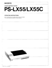 Sony PS-LX55 Operating Instructions Manual