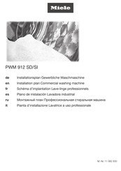 Miele PWM 912 SD Installations Plan