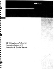 HP 8508A Operating & Service Manual