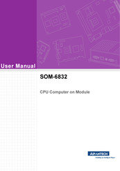 Advantech SOM-6832 User Manual