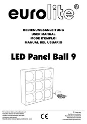EuroLite LED Panel Ball 9 User Manual