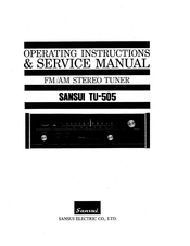 Sansui TU-505 Operating Instructions & Service Manual