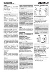 EUCHNER GP2-2131ASR11 Operating Instructions Manual