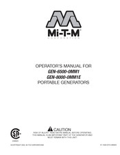 Mi-T-M GEN-8000-0MM1E Operator's Manual