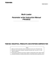 Toshiba PWU003Z Instruction Manual