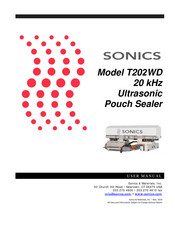 Sonics T202WD User Manual