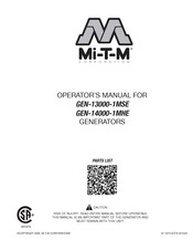 Mi-T-M GEN-14000-1MHE Operator's Manual