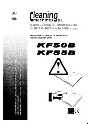Cleaning Machines KF 55B Manual