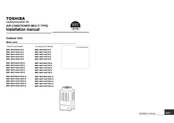 Toshiba MMY-MAP1404HT8-E Installation Manual