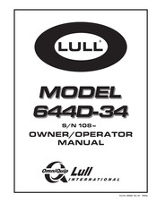 Lull OmniQuip 644D-34 Owner's/Operator's Manual