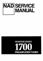 NAD 1700 Service Manual