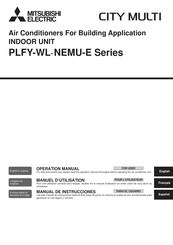 Mitsubishi Electric CITY MULTI PLFY-WL-NEMU-E Series Operation Manual