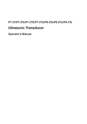 Mindray P8-2TU Operator's Manual