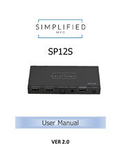 Simplified MFG SP12S User Manual