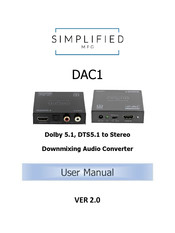 Simplified MFG DAC1 User Manual