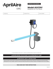 Aprilaire AUV24V Instruction Manual