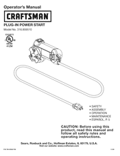 Sears Craftsman 316.859510 Operator's Manual