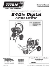 Titan 800-2040 Owner's Manual