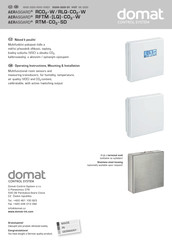 domat AERASGARD RFTM- CO2-W Operating Instructions, Mounting & Installation