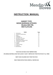 Mendip Stoves D800F Instruction Manual
