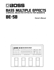 Boss BE-5B Owner's Manual