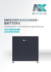 a-TroniX AX2.88kWhBS User Manual