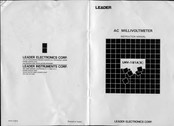 Leader Electronics Corp. LMV-181B Instruction Manual