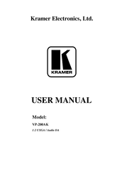 Kramer VP-200AK User Manual