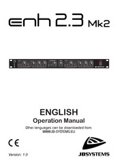 Jb Systems enh2.3 Mk2 Operation Manual