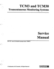 RADIOMETER TCM30 Service Manual