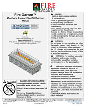 Travis Industries Fire Garden 94900430 Manual