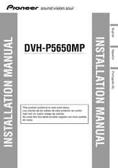 Pioneer DVH-P5650MP Installation Manual